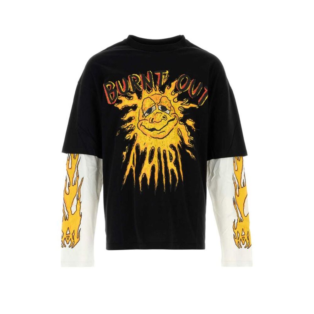 Amiri Men Black Cotton Oversize T-Shirt